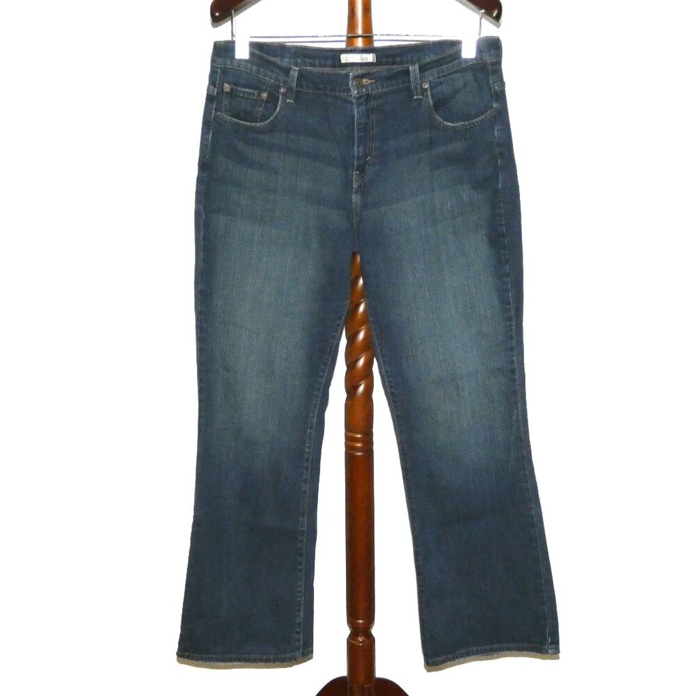 Levi's 515 Bootcut distressed denim jeans